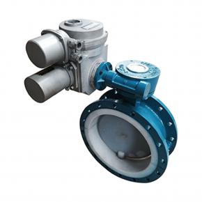Electric Actuated Lined flanged Butterfly Valve 